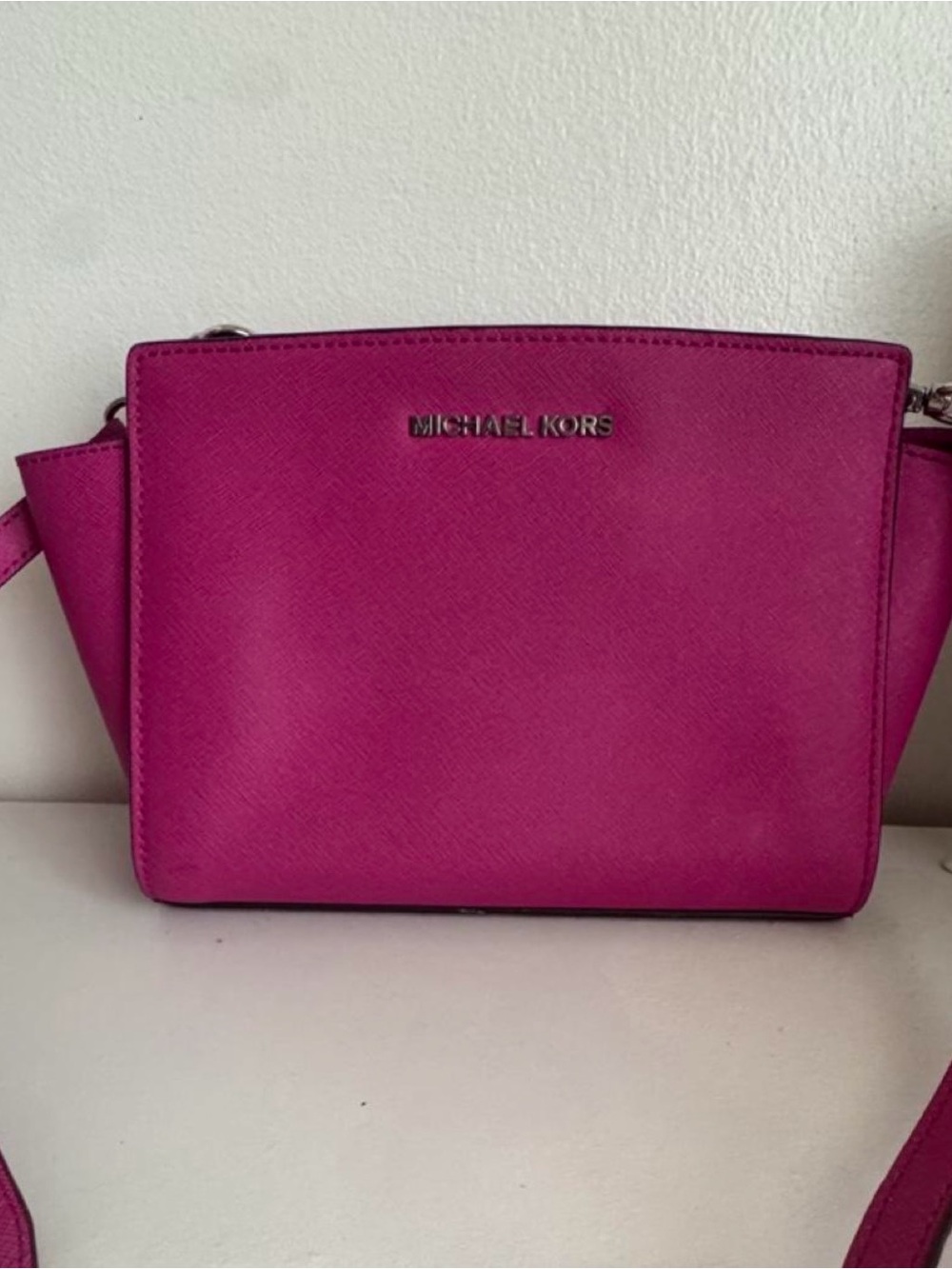 Michael Kors Hot Pink Saffiano Crossbody